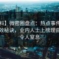【爆料】微密圈盘点：热点事件5条亲测有效秘诀，业内人士上榜理由罕见令人窒息