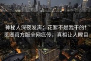神秘人深夜发声：花絮不是我干的！觅圈官方版全网疯传，真相让人瞠目