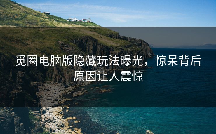 觅圈电脑版隐藏玩法曝光，惊呆背后原因让人震惊