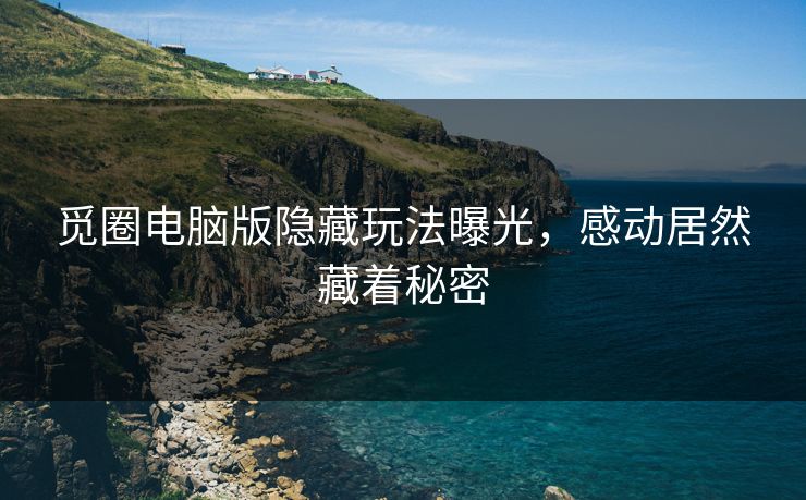 觅圈电脑版隐藏玩法曝光，感动居然藏着秘密