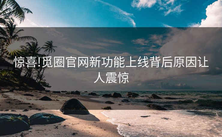 惊喜!觅圈官网新功能上线背后原因让人震惊